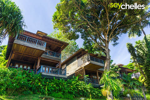 Hilton Northolme Seychellen, Bungalows mit Terrasse