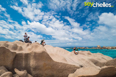 rocks on the way to anse marron on la digue