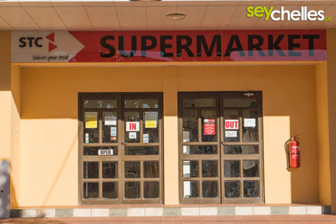 stc - biggest supermarket on la digue