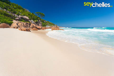 the rocks on the northern end of petite anse