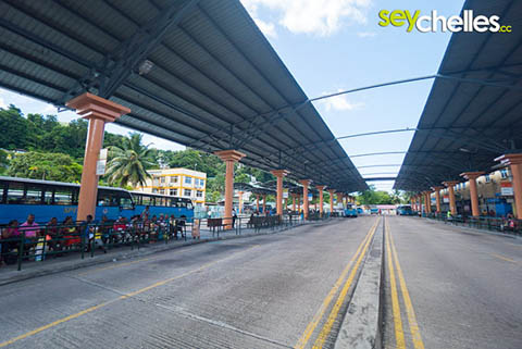 bus terminal in the center of victoria